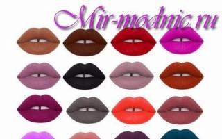 Fashionable lipstick color – spring’2017